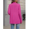 Zeagoo Womens Cardigan Long Sleeve Lightweight Cardigan Draped Open Front Loose Casual 2026 Fashion Clothing(Rose Red)