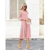 Zeagoo Women Casual Dress 3/4 Sleeve Casual Loose Midi Dress(Jh1)