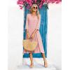 Zeagoo Women Casual Dress 3/4 Sleeve Casual Loose Midi Dress(Jh1)
