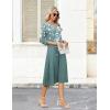 Zeagoo Women Casual Dress 3/4 Sleeve Casual Loose Midi Dress(Sf234)