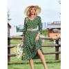 Zeagoo Women Casual Dress 3/4 Sleeve Casual Loose Midi Dress(Xh527)