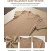 Zeagoo Womens Tops Summer Casual Short Sleeve Tshirts Business Basic Spring V-Neck Shirts Outfits S-3XL(Z-khaki)