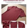 Zeagoo Womens Tops Summer Casual Short Sleeve Tshirts Business Basic Spring V-Neck Shirts Outfits S-3XL(Z-red)