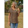 Zeagoo Womens Tops Summer Casual Short Sleeve Tshirts Business Basic Spring V-Neck Shirts Outfits S-3XL(Zz-an136)