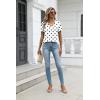Zeagoo Womens Tops Summer Casual Short Sleeve Tshirts Business Basic Spring V-Neck Shirts Outfits S-3XL(Zz-jh592)