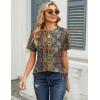 Zeagoo Womens Tshirt Short Sleeve Summer Tops Crewneck Casual Basic Tee Shirts Spring Clothes Trendy Outfit(Z Boho Multicolor 721)