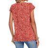 Zeagoo Womens Tops Summer Casual Cap Sleeve Tshirts Shirts Business Dressy Spring Fashion Outfits Trendy Clothes(Red Dots)