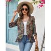 Zeagoo Women’s 2026 Summer 3/4 Sleeve Lightweight Cardigans Open Front Draped Ruffles Kimono Coverups(A-mz721)