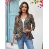 Zeagoo Women’s 2026 Summer 3/4 Sleeve Lightweight Cardigans Open Front Draped Ruffles Kimono Coverups(A-mz721)