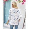 Zeagoo Women’s 2026 Summer 3/4 Sleeve Lightweight Cardigans Open Front Draped Ruffles Kimono Coverups(Bf290)