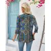 Zeagoo Women’s 2026 Summer 3/4 Sleeve Lightweight Cardigans Open Front Draped Ruffles Kimono Coverups(Mz779)