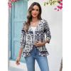 Zeagoo Women’s 2026 Summer 3/4 Sleeve Lightweight Cardigans Open Front Draped Ruffles Kimono Coverups(Mz908)