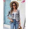 Zeagoo Women’s 2026 Summer 3/4 Sleeve Lightweight Cardigans Open Front Draped Ruffles Kimono Coverups(Mz908)