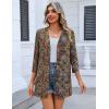 Zeagoo Women’s Casual Lightweight Cardigan 3/4 Sleeve Open Front Loose Thin Cardigans with Pockets(A-mz721)