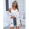 Zeagoo Women’s Casual Lightweight Cardigan 3/4 Sleeve Open Front Loose Thin Cardigans with Pockets(Bf290)