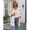 Zeagoo Women’s Casual Lightweight Cardigan 3/4 Sleeve Open Front Loose Thin Cardigans with Pockets(Bf290)
