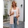 Zeagoo Women’s Casual Lightweight Cardigan 3/4 Sleeve Open Front Loose Thin Cardigans with Pockets(Champagne)
