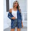 Zeagoo Women’s Casual Lightweight Cardigan 3/4 Sleeve Open Front Loose Thin Cardigans with Pockets(Mz845)
