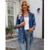 Zeagoo Women’s Casual Lightweight Cardigan 3/4 Sleeve Open Front Loose Thin Cardigans with Pockets(Mz845)