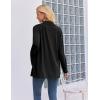Zeagoo Women’s Lightweight Cardigan Open Front Long Sleeve Casual Loose Thin Cardigans with Pockets 2026(A-black)