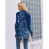Zeagoo Women’s Lightweight Cardigan Open Front Long Sleeve Casual Loose Thin Cardigans with Pockets 2026(A-flower Navy)