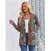 Zeagoo Women’s Lightweight Cardigan Open Front Long Sleeve Casual Loose Thin Cardigans with Pockets 2026(A-multicolor)