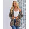 Zeagoo Women’s Lightweight Cardigan Open Front Long Sleeve Casual Loose Thin Cardigans with Pockets 2026(A-multicolor)