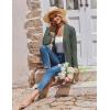 Zeagoo Women’s Lightweight Cardigan Open Front Long Sleeve Casual Loose Thin Cardigans with Pockets 2026(Army Green)