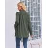 Zeagoo Women’s Lightweight Cardigan Open Front Long Sleeve Casual Loose Thin Cardigans with Pockets 2026(Army Green)