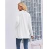 Zeagoo Women’s Lightweight Cardigan Open Front Long Sleeve Casual Loose Thin Cardigans with Pockets 2026(A-white)