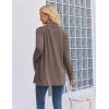 Zeagoo Women’s Lightweight Cardigan Open Front Long Sleeve Casual Loose Thin Cardigans with Pockets 2026(Brown)
