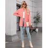 Zeagoo Women’s Lightweight Cardigan Open Front Long Sleeve Casual Loose Thin Cardigans with Pockets 2026(Coral)