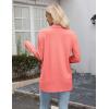 Zeagoo Women’s Lightweight Cardigan Open Front Long Sleeve Casual Loose Thin Cardigans with Pockets 2026(Coral)