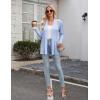 Zeagoo Women’s Lightweight Cardigan Open Front Long Sleeve Casual Loose Thin Cardigans with Pockets 2026(Light Blue)