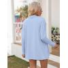 Zeagoo Women’s Lightweight Cardigan Open Front Long Sleeve Casual Loose Thin Cardigans with Pockets 2026(Light Blue)