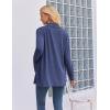 Zeagoo Women’s Lightweight Cardigan Open Front Long Sleeve Casual Loose Thin Cardigans with Pockets 2026(Navy Blue)