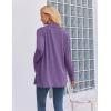 Zeagoo Women’s Lightweight Cardigan Open Front Long Sleeve Casual Loose Thin Cardigans with Pockets 2026(Purple)