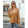 Zeagoo Women’s Lightweight Crochet Cropped Cardigan 2026 V Neck Long Sleeve Button up Bolero Shrug Sweater(Light Brown)