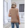 Zeagoo Womens Short Sleeve Sweater 2026 Summer V Neck Lightweight Sweater Tops Dressy Ribbed Knit Outfits with Buttons(Khaki)