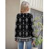Zeagoo Long Sleeve Shirts for Women Spring V Neck Tops Casual Dressy Blouse Boho Tunic Business Work Clothes School Outfit(Mz922 Black)
