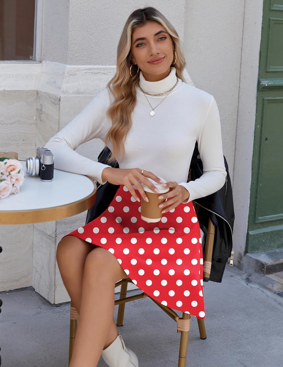 imageZeagoo Womens Skirt Basic Mini Skater Skirt 2026 Summer Skirts Stretchable High Waist ALine Party Club SkirtsJh84