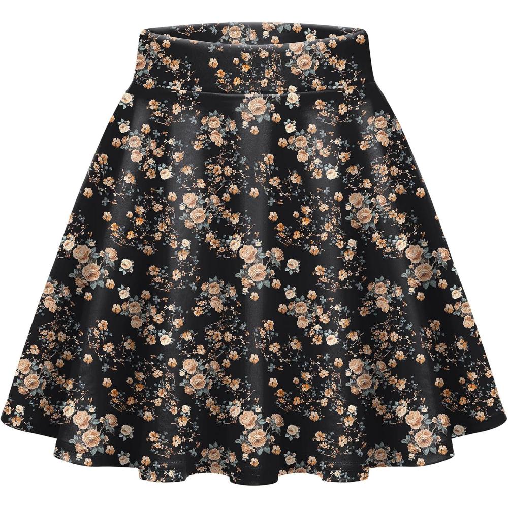 imageZeagoo Womens Skirt Basic Mini Skater Skirt 2026 Summer Skirts Stretchable High Waist ALine Party Club SkirtsBf131
