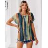 Zeagoo Womens Blouses Chiffon Short Sleeve Tops Crew Neck Work Casual Shirts Spring Summer Clothes(Cx289)