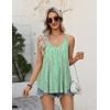 Zeagoo Womens Flowy Tank Tops Spaghetti Strap V Neck Camisole Dressy Casual Summer Loose Fit Sleeveless Shirts(Wf25)