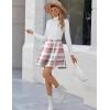 Zeagoo Women’s Skirt Basic Mini Skater Skirt 2026 Summer Skirts Stretchable High Waist A-Line Party Club Skirts(Gw326)