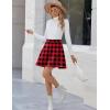 Zeagoo Women’s Skirt Basic Mini Skater Skirt 2026 Summer Skirts Stretchable High Waist A-Line Party Club Skirts(Gz2)