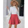 Zeagoo Women’s Skirt Basic Mini Skater Skirt 2026 Summer Skirts Stretchable High Waist A-Line Party Club Skirts(Jh84)