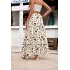 Zeagoo Womens Casual Maxi Skirts for Women 2026 High Waist Boho Skirts Floral Printed Long Flowy Skirt with Pockets(Floral-printed-2)