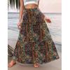 Zeagoo Womens Casual Maxi Skirts for Women 2026 High Waist Boho Skirts Floral Printed Long Flowy Skirt with Pockets(Printed-1)