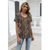 Zeagoo Womens Tops Summer Casual Short Sleeve Tshirts Business Basic Spring V-Neck Shirts Outfits S-3XL(Zz-mz721)